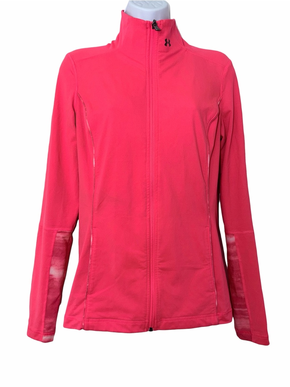 Under Armour Pink Full-Zip Athletic Jacket Size M